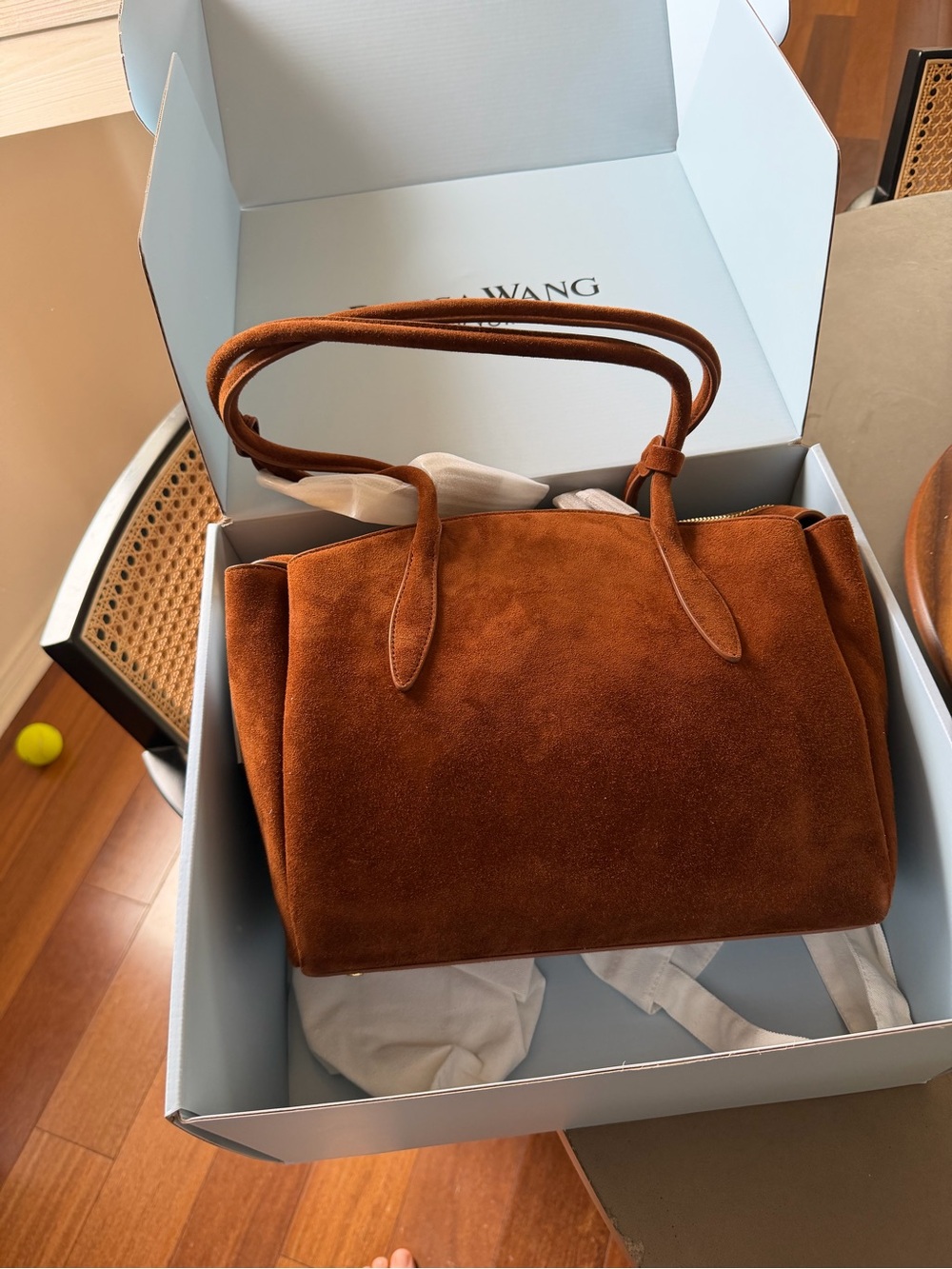 Parisa Wang Gabrielle East-West Tote Brown Suede